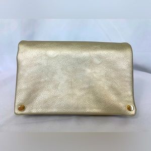 Gold fold over purse
